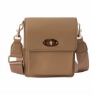 Vesker, ELEA høy clutch med frontspenne - cognac thumbnail