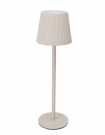 Bordlampe LED sand metall 10,5x36cm Varmhvitt lys, dimbart, opplades via USB  thumbnail