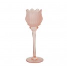 Tulipan lysestake høy modell H 22cm Rosa thumbnail