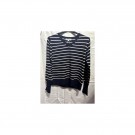 V genser stripe blå /hvit thumbnail