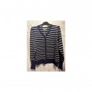 Stripe cardigan marine /hvit thumbnail