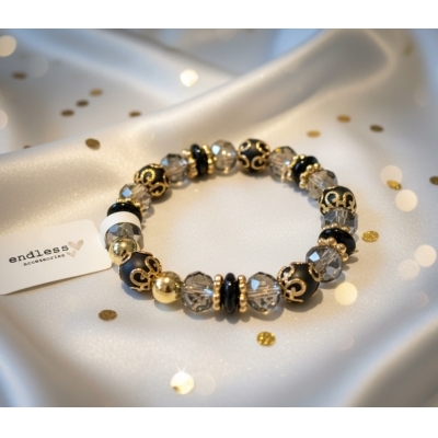 Armbånd strikk svart 