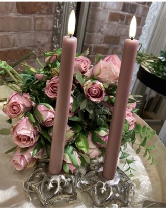 Dusty rose stake lys 2,3x25,5 