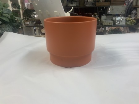 Dyp orange potte H 12 Ø 13 cm 