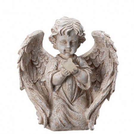 Forhåndsbestill her.. Tar ca 1 uke . Engel Solcelle drevet L23 B12 H24,5 cm white/brown