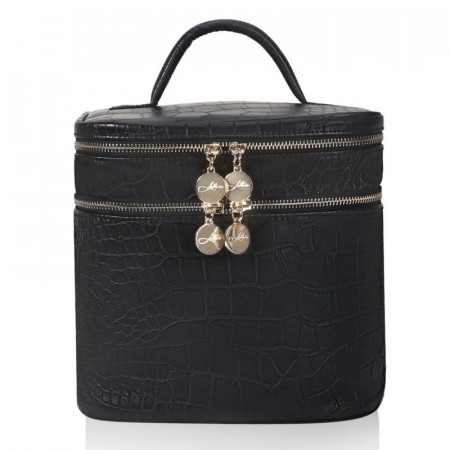 Beaty bag med eget rom i lokket. 23x25xH25cm