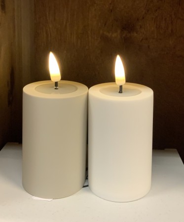 Lite utelys 5x7,5 cm beige