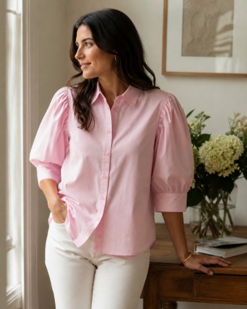 Puff pop shirt rosa