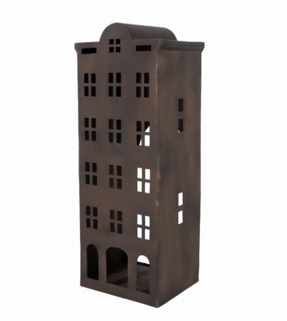 Torino - Lanterne Metall 14,5x12x39,5cm Rust