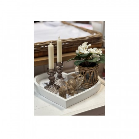 Lysestake brune H 10cm