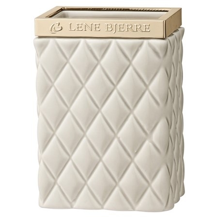 Portia tannglass beige med gull.